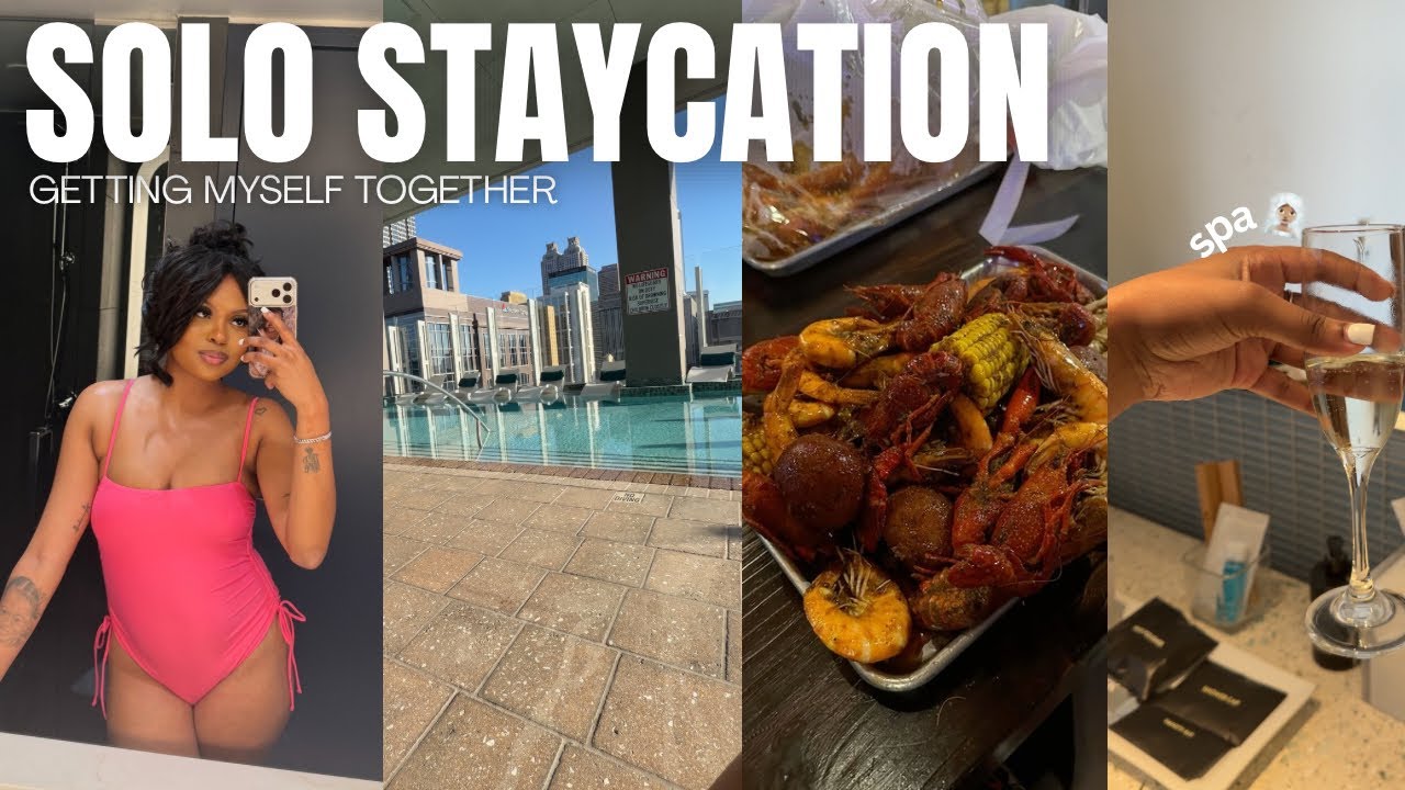 SOLO VACATION: getting out of a funk, chit chat grwm, prep & packing, solo dates + spa day ♡