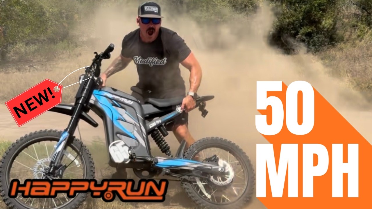 НОВИНКА! Электровелосипед для мотокросса 72 В с педалями! Полный обзор HappyRun G300 #ebike
