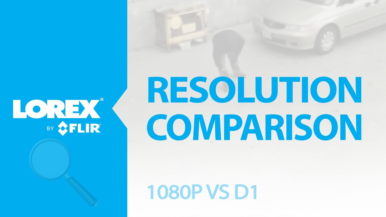 Security camera system resolution comparison 1080p vs D1 dvr