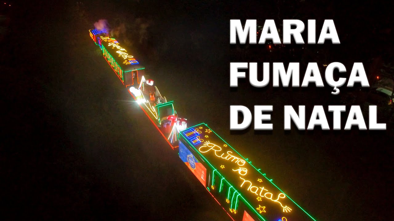 trem maria fumaça de natal em Curitiba