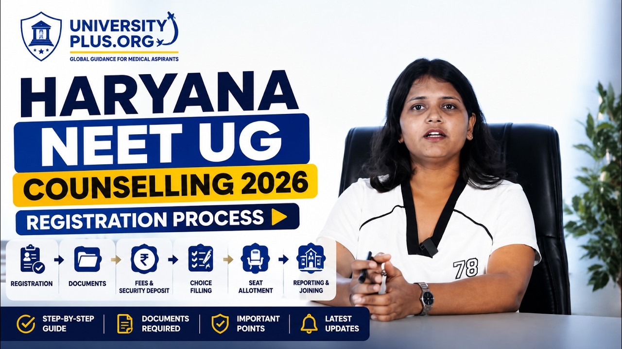 Haryana NEET UG Counselling 2026 | Registration Process, Documents, Choice Filling & Seat Allotment