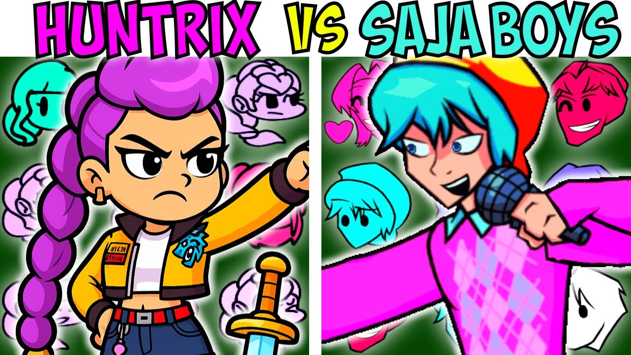 ALL HUNTRIX VS SAJA BOYS TEST | FNF Character Test | Gameplay VS Playground