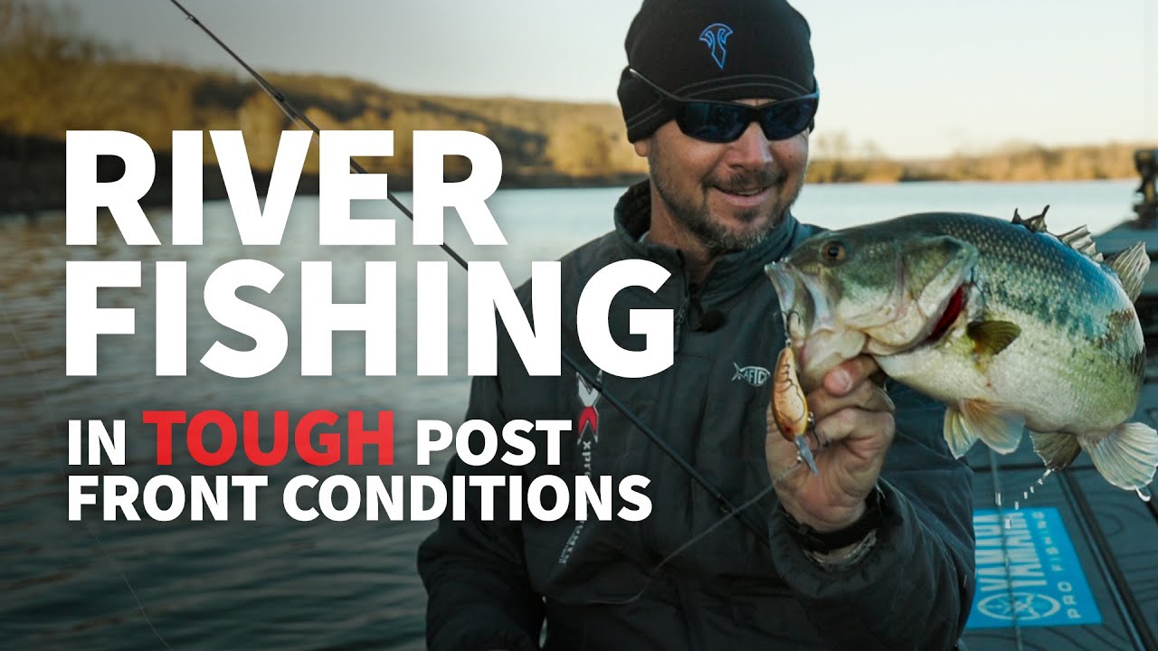 River Fishing after COLD FRONTS! (How to Catch Bass in Tough Conditions)