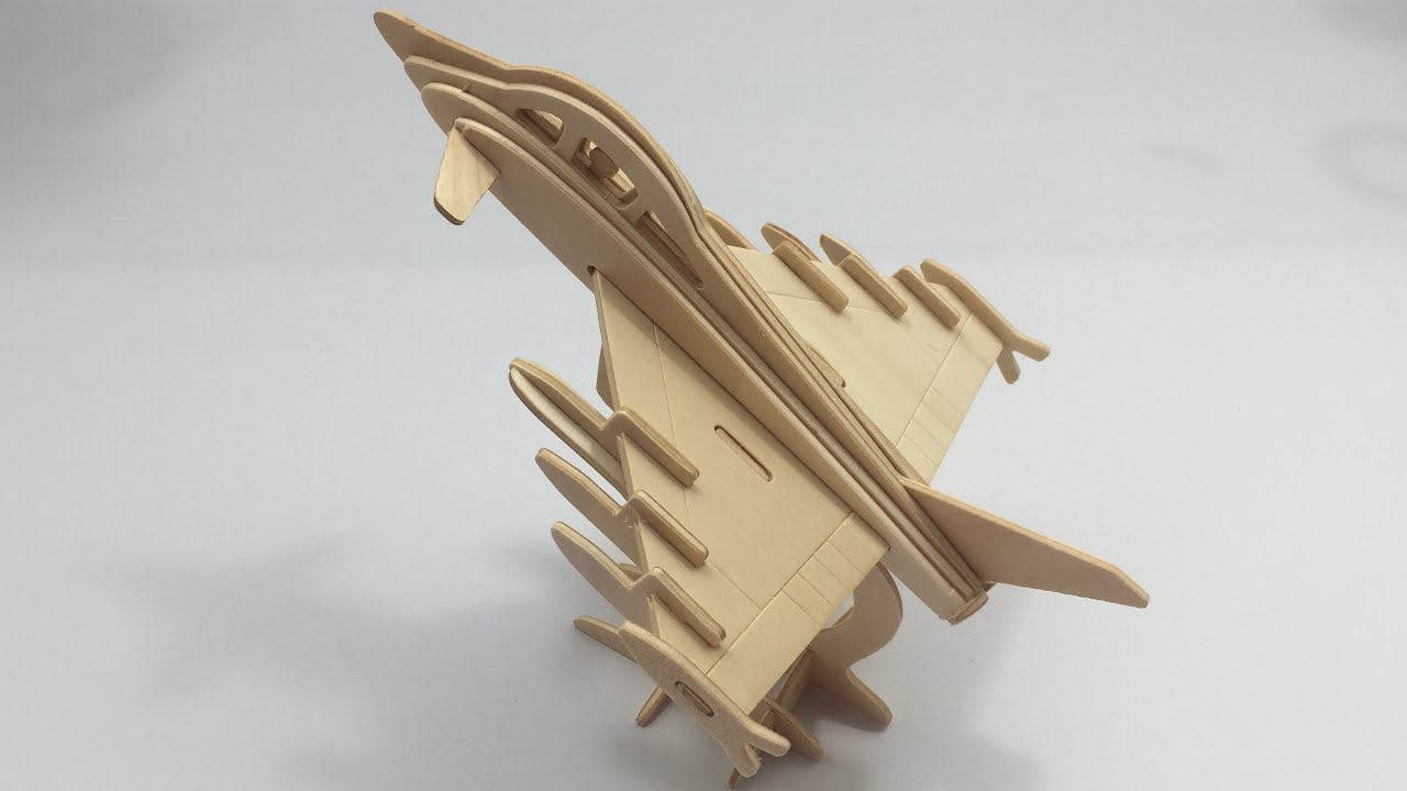 DIY Miniature EUROFIGHTER TYPHOON ~ Woodcraft Construction Kit