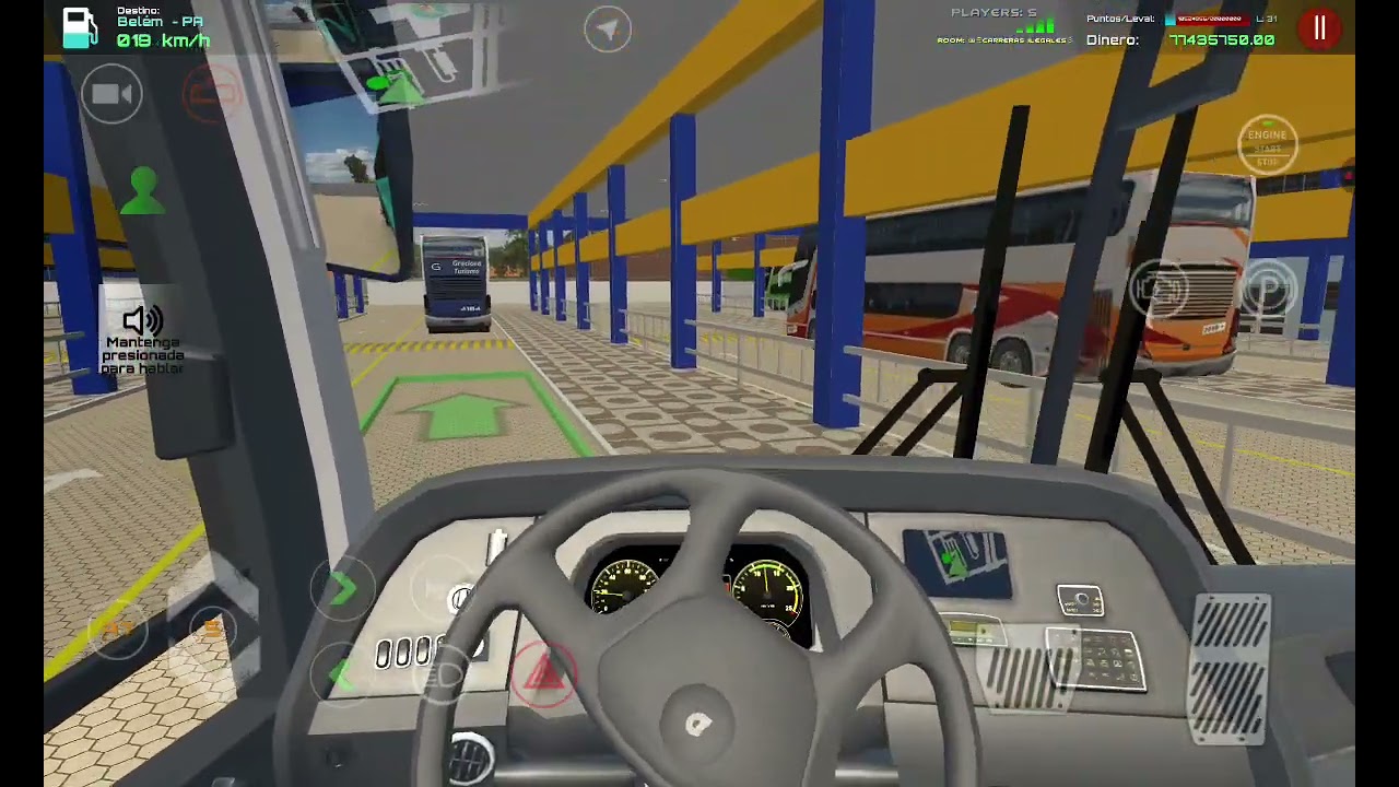 Driver's Jobs Online Simulator. Convoy en buses Marco Polo G7. Mapa de Picos.