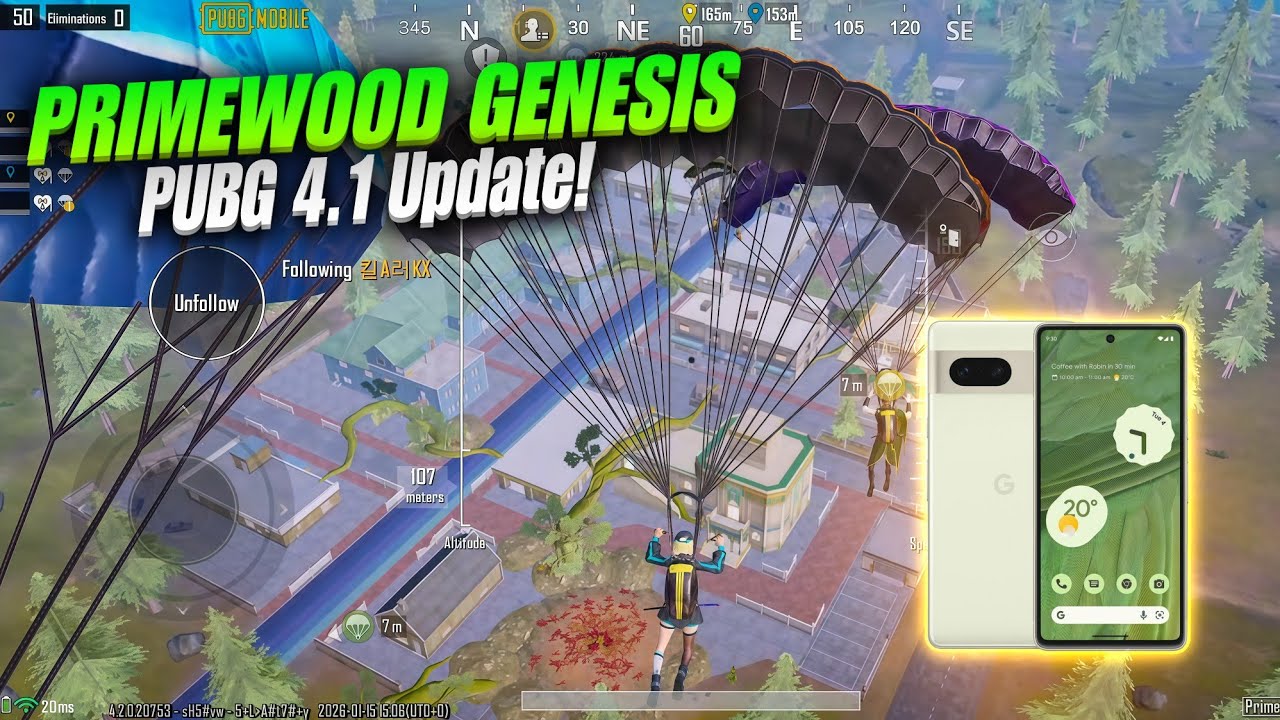 Google Pixel 7 PUBG New Update Livik Gameplay | PUBG Mobile 4.1 Update 