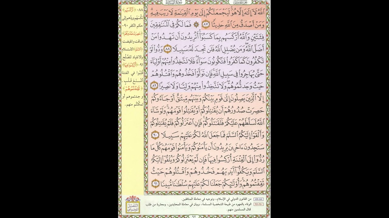 تحفيظ القران - سورة النساء صفحة 92 - مكررة 5 مرات - بصوت الشيخ الحصري
