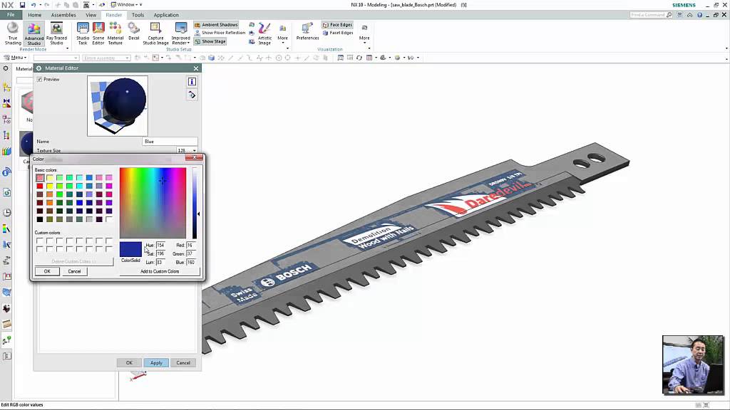 NX CAD Quick Tips: Apply Decal in NX Advanced Studio