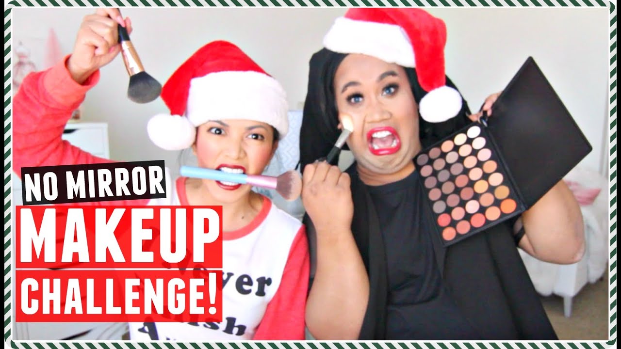NO MIRROR Makeup Challenge! With PatrickStarrr
