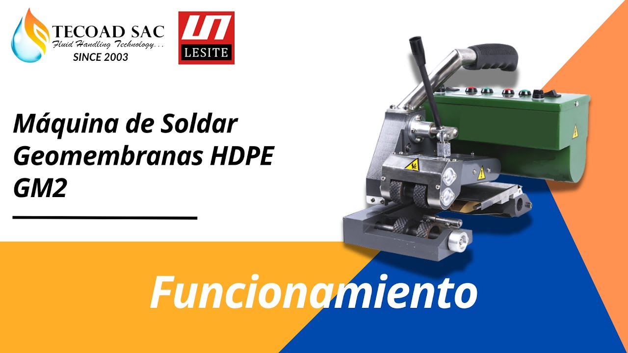 SOLDADORA DE GEOMEMBRANAS PARA APLICACIÓN CIRCULAR-TECOAD