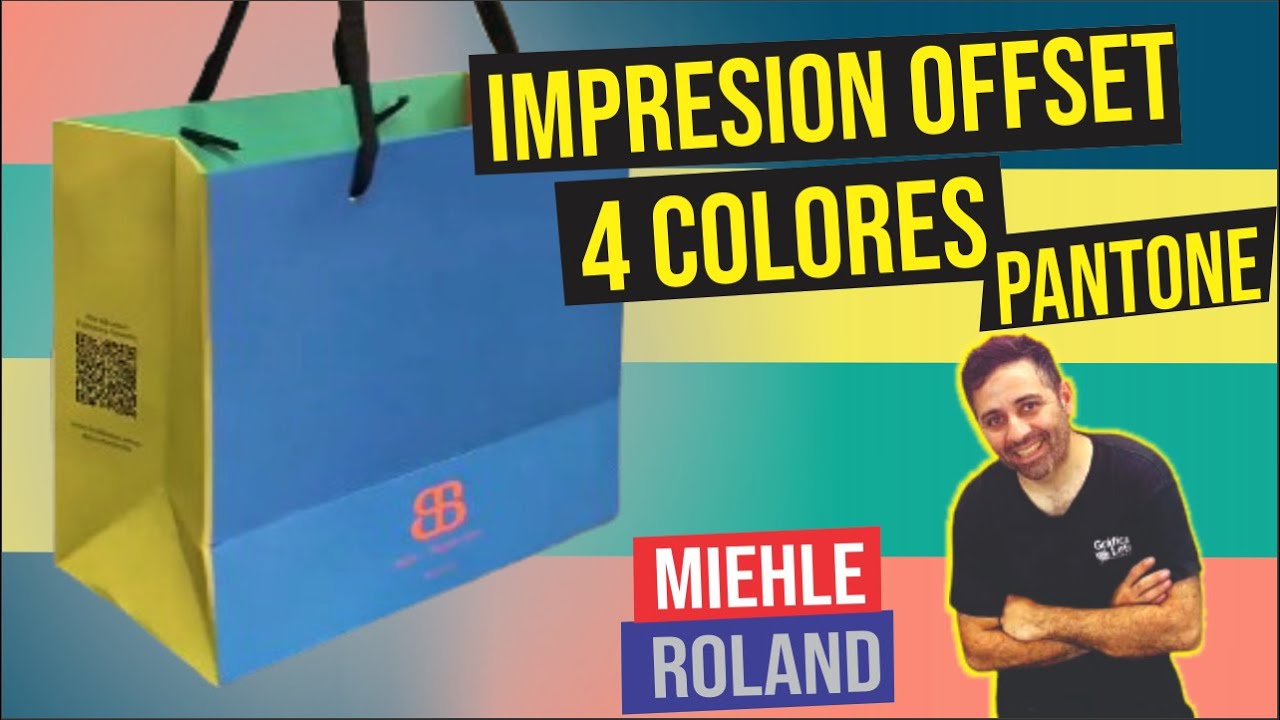 😉 Impresión #Offset 4 colores #Pantone 106-170-285 y 3258 - #BOLSAS #custom_printing #offsetpress