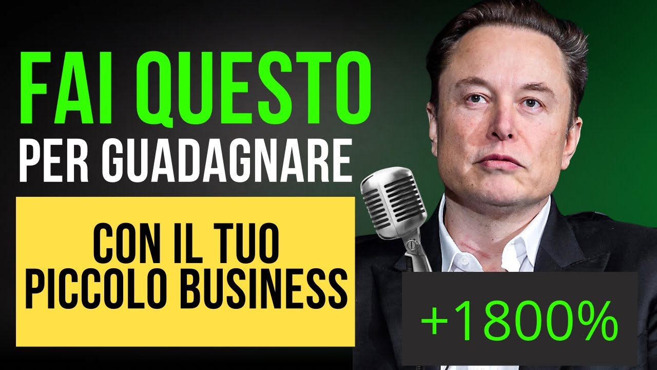 Come iniziare un PICCOLO business che non FALLISCE  e ti rende finanziariamente LIBERO