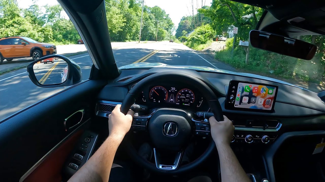 Подробный тест-драйв Acura Integra 2023 года от первого лица