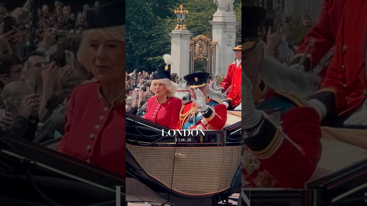 KING CHARLES & QUEEN CAMILLA Ride in Carriage to Horse Guards Parade | Trooping the Colour 2026