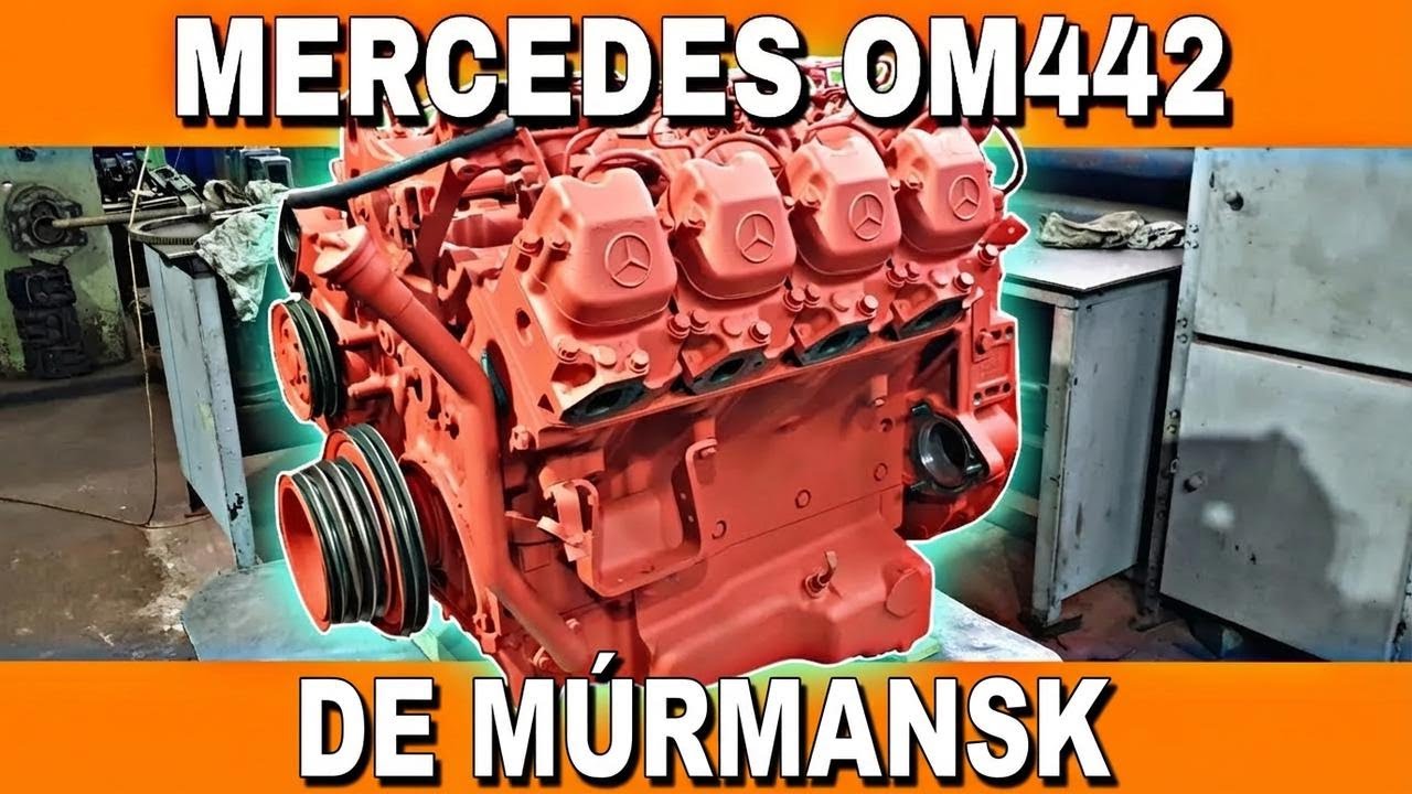 El Mercedes OM442 que llegó desde Múrmansk