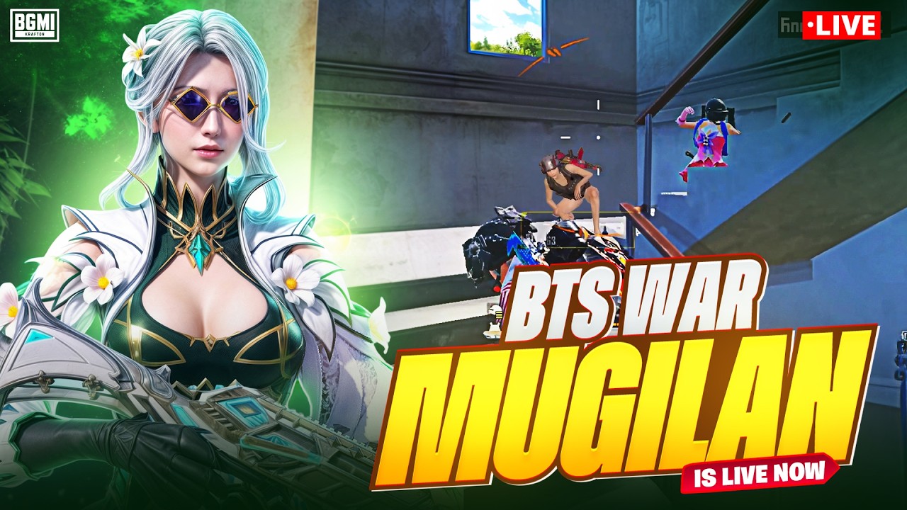 🔴 WAR IRUKAA🧐 ☠️ #MUGILAN #bgmilive  #bgmi #gaming #roommatch