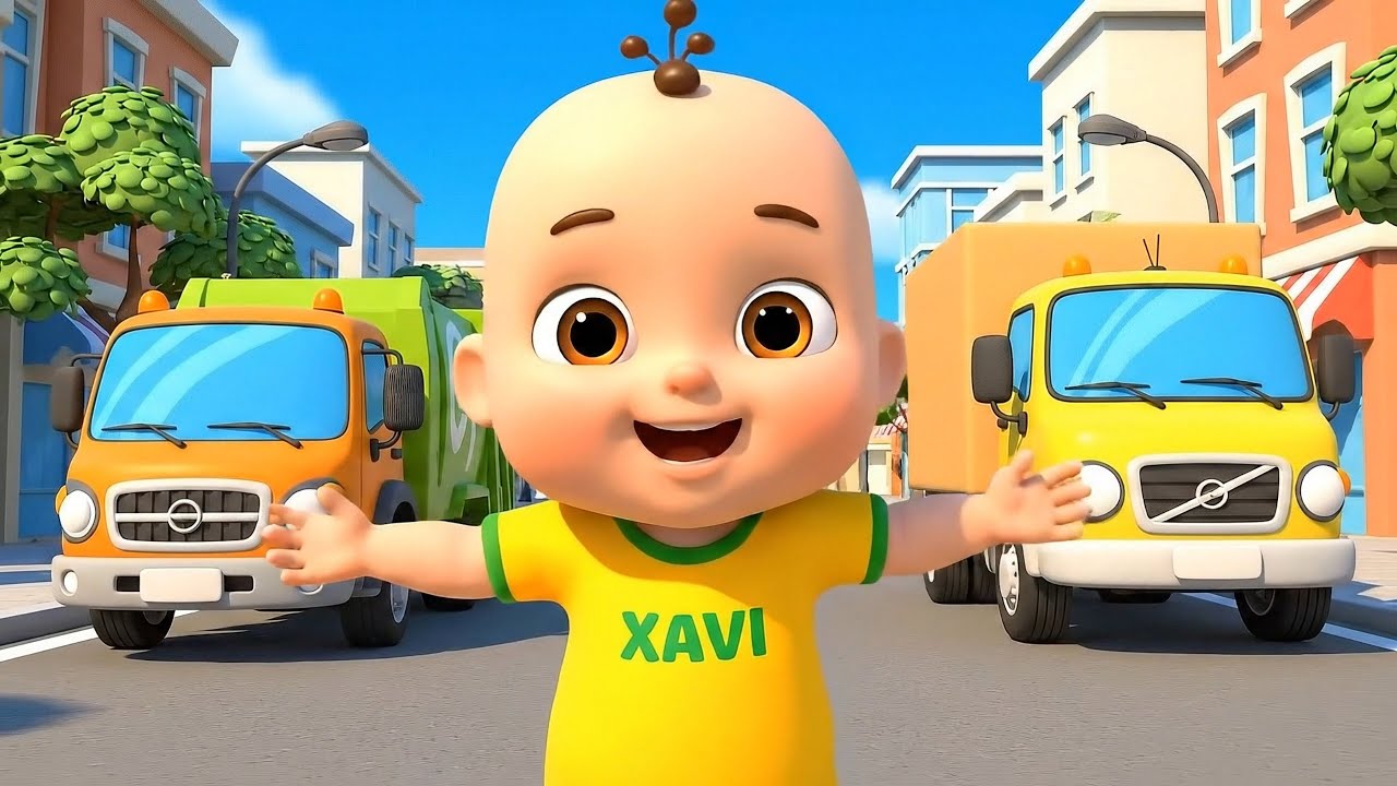 Vehicles song, Baby Shark, Fruits Finger Family + More Kids Songs | Xavi and Anna Nursery Rhymes