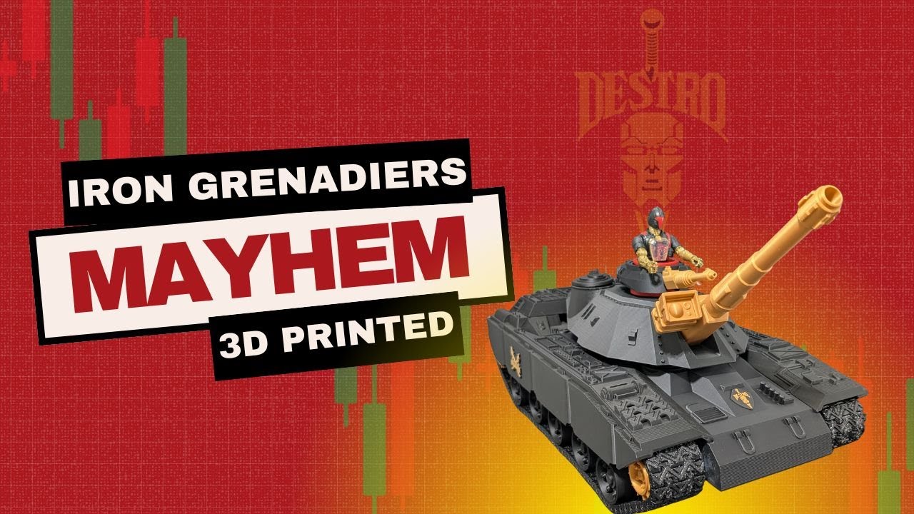 3D Printed G.I. Joe Classified Iron Grenadiers Mayhem (MOBAT)