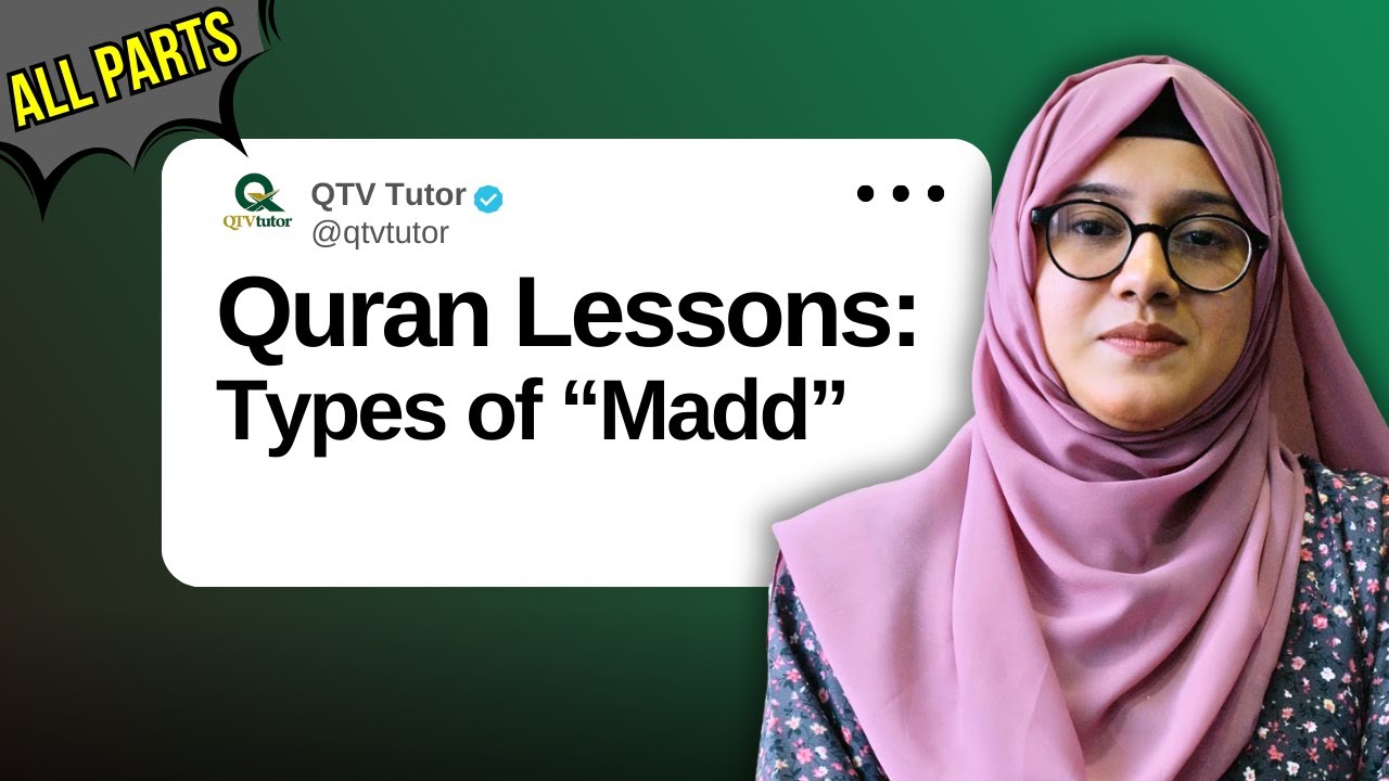 Madd ke Iqsam | Types of Madd in Tajweed | Quran Lessons #tajwid #quranlessons #tajweed