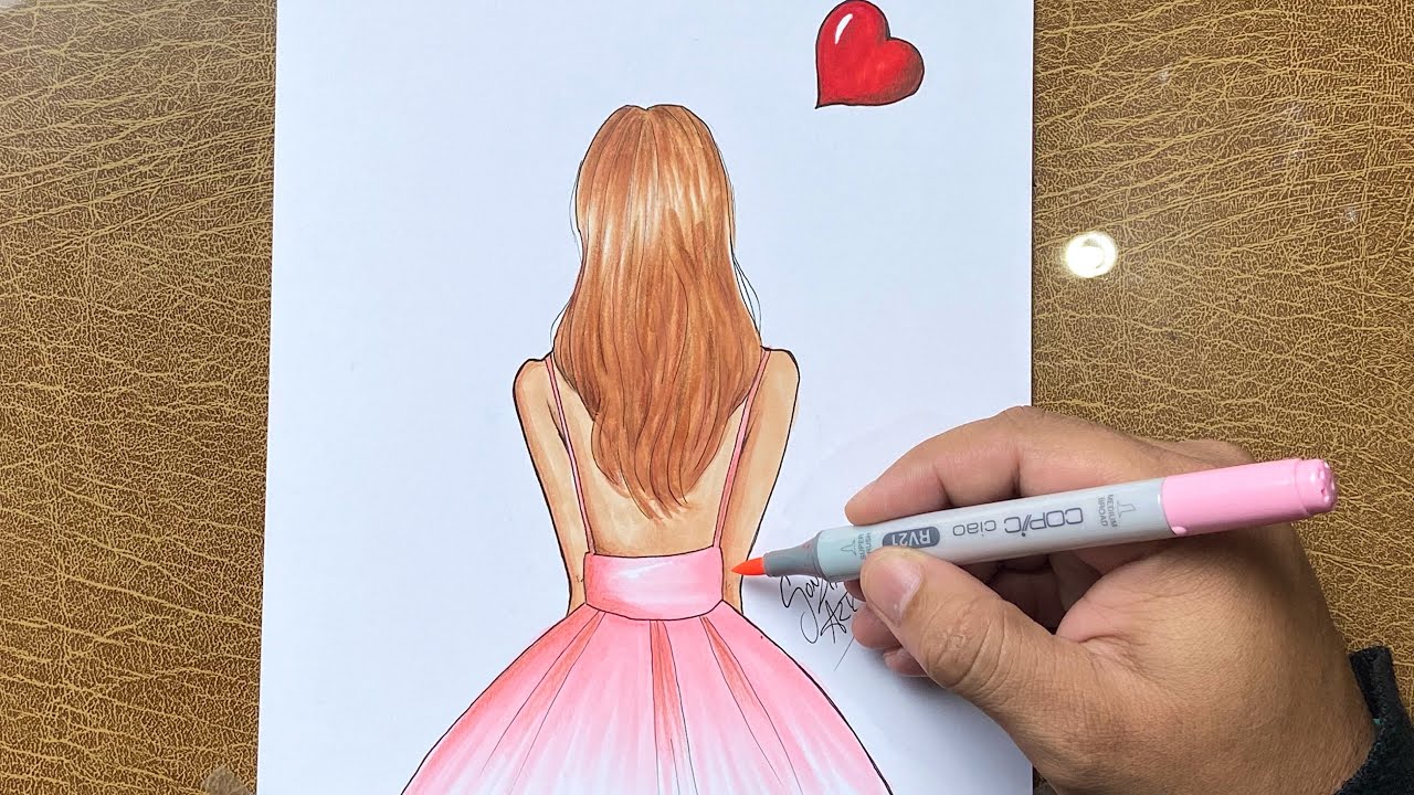 COMO DIBUJAR UNA CHICA TUMBLR PASO A PASO ( ◠‿◠ ) DIBUJOS DE AMOR 💕