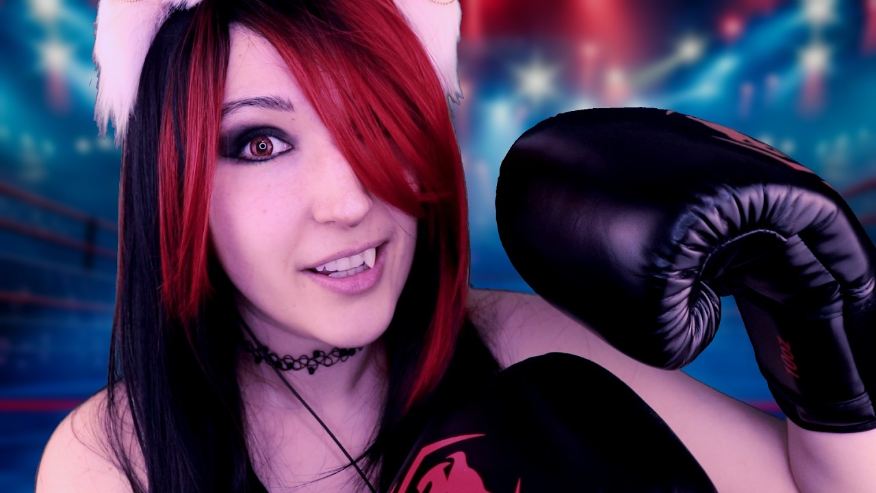 ASMR🥊Tiny Vampire Punches You to Sleep💥(boxing, whispering, biting, KO!)