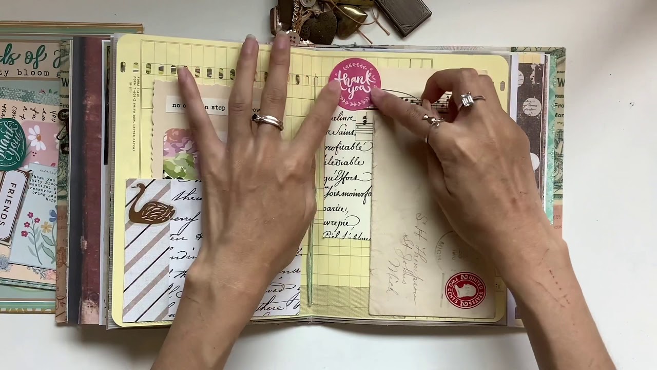 ASMR Junk journal with me - Paper sounds, no talking