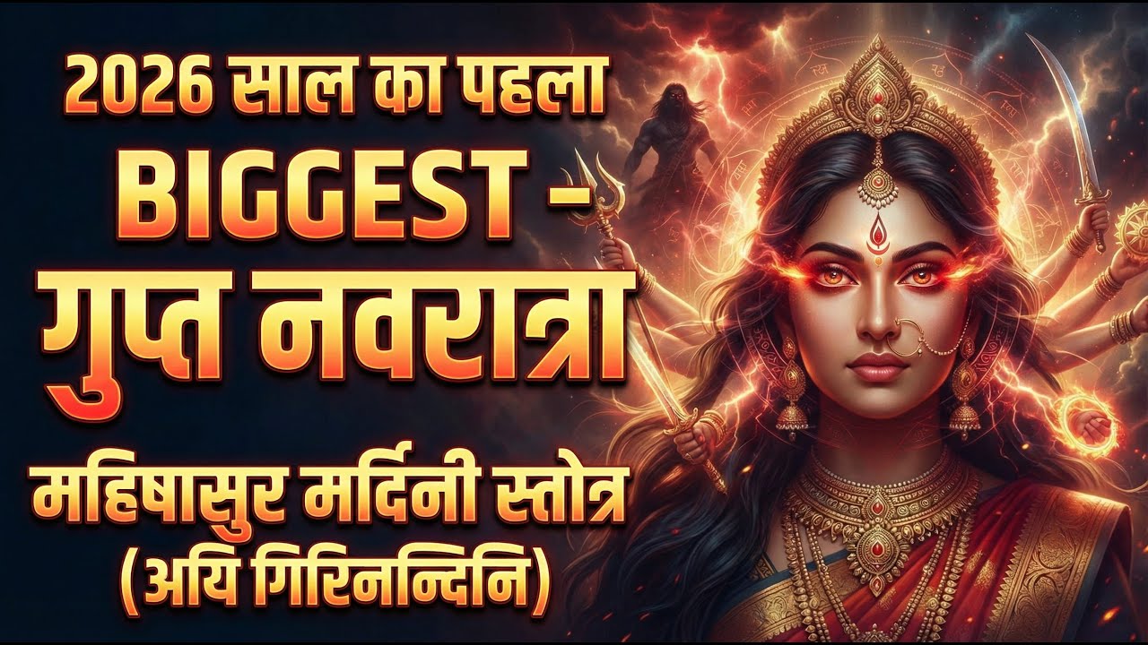 गुप्त नवरात्रि Special 2026 - महिषासुरमर्दिनी स्तोत्र - अयि गिरिनन्दिनि - Mantro Ka Jaap - Navratri