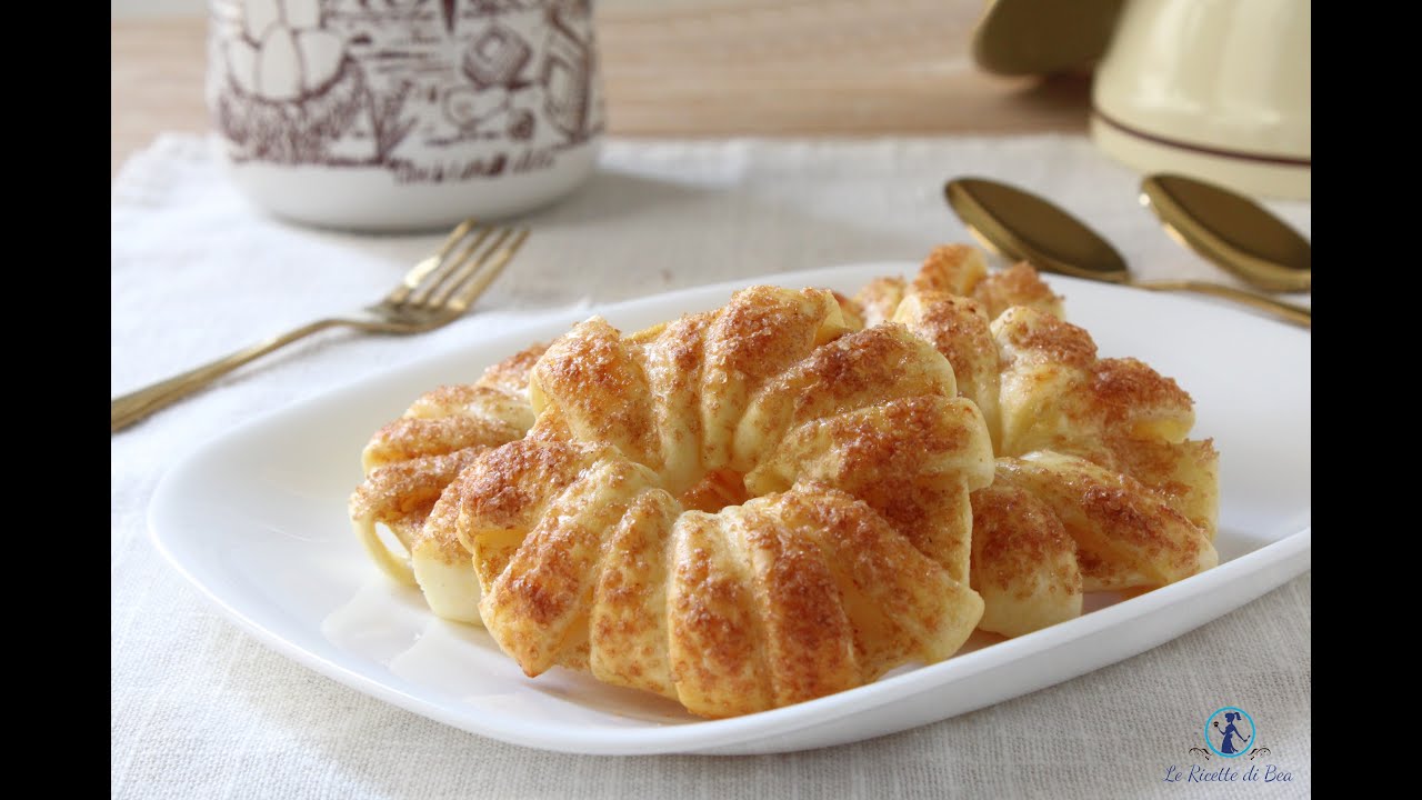 Ciambelle con mele e pasta sfoglia ricetta facile e veloce
