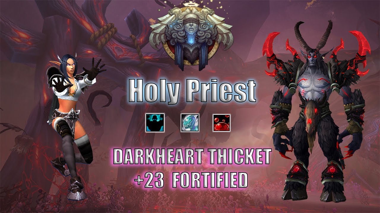 10.2.5 Holy Priest M+ POV | PUG +23 Darkheart Thicket - Fortified