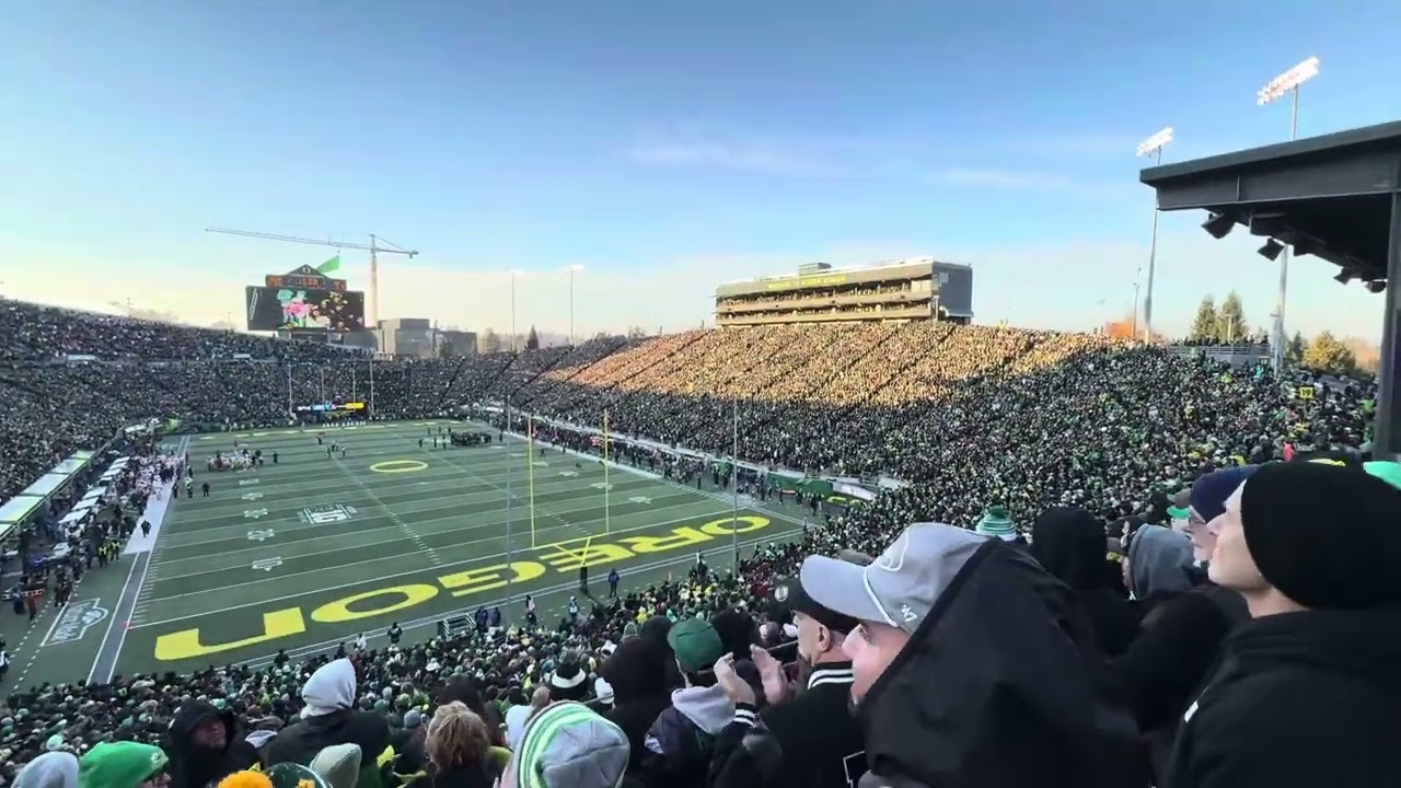Shout at Autzen Stadium-Oregon Ducks  vs. USC Trojans Football 11/22/25