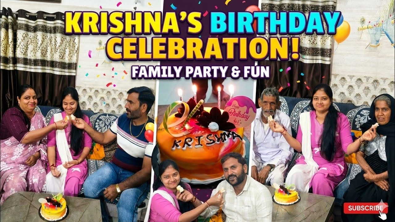  Birthday celebration🎂🎉 krishna pithiya vlog 