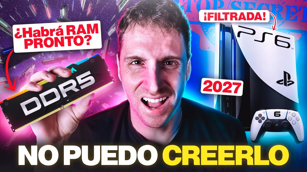 WOW!🎉FIN de la CRISIS de RAM en 2027? | PlayStation 6 el año que viene!! ¿30GB de memoria GDDR7?