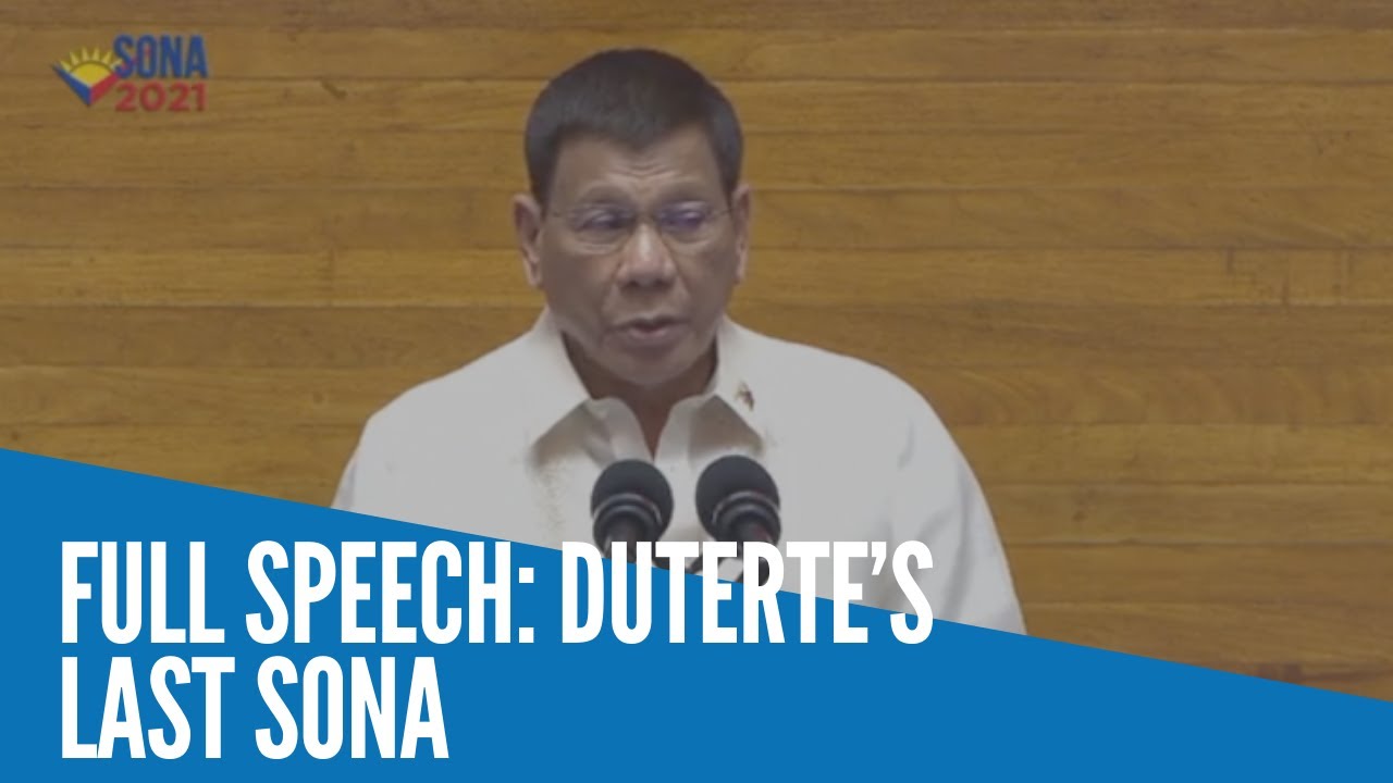 FULL SPEECH: Duterte’s last SONA