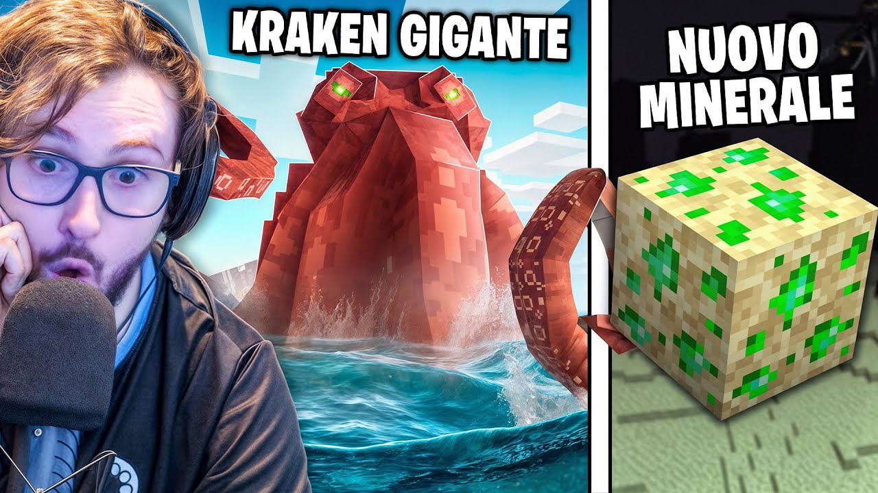 REAGISCO A 27 NUOVI AGGIORNAMENTI ASSURDI DI MINECRAFT! (Minecraft Update Reaction)