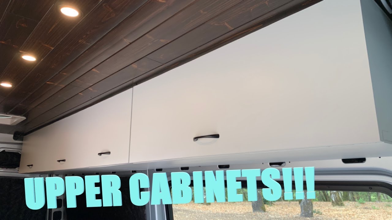 ПРОЧНЫЕ И ЛЕГКИЕ верхние шкафы в фургоне!!!! #vanlife #vandwelling