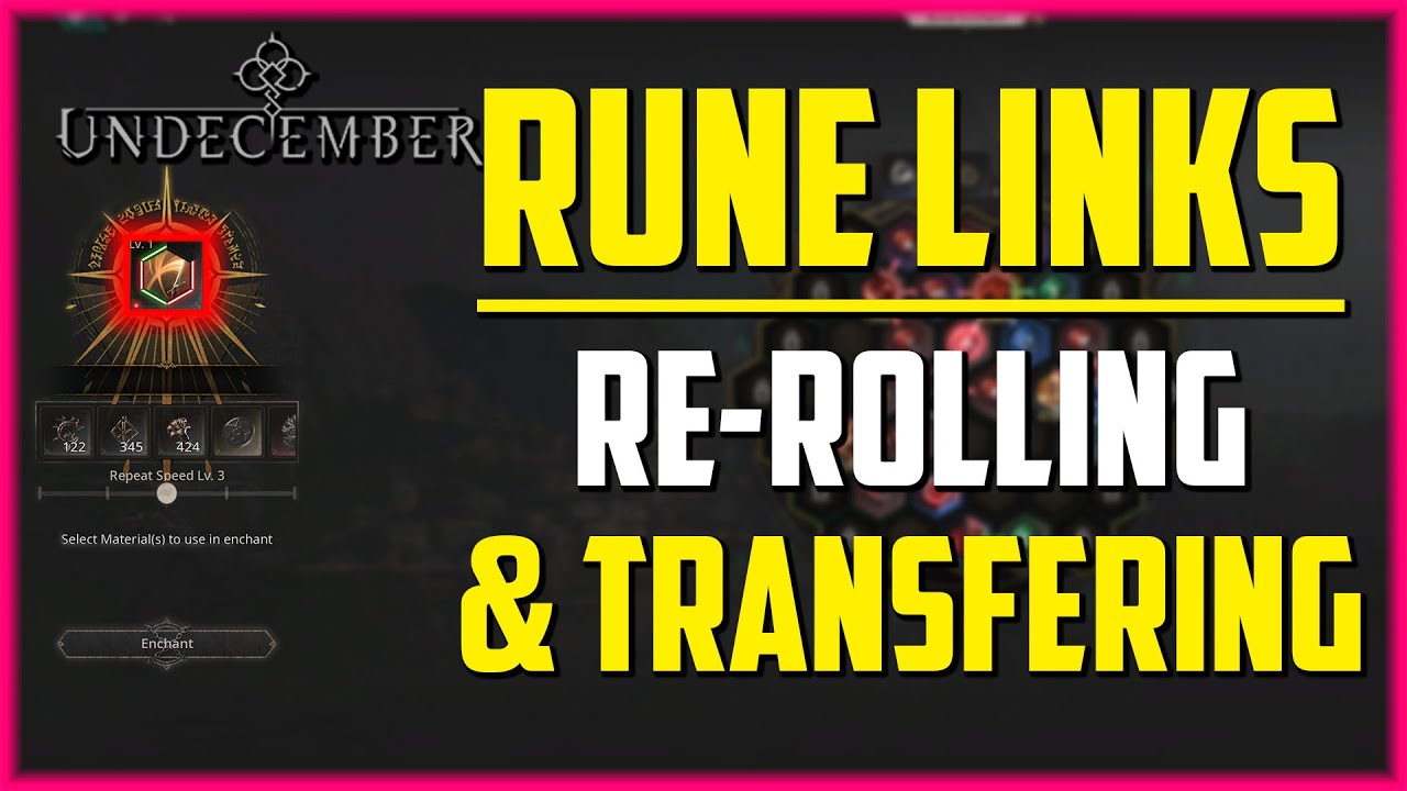 Skill Rune Link Re-Rolling & Transfering Best Practices | Undecember Skill Rune Guide