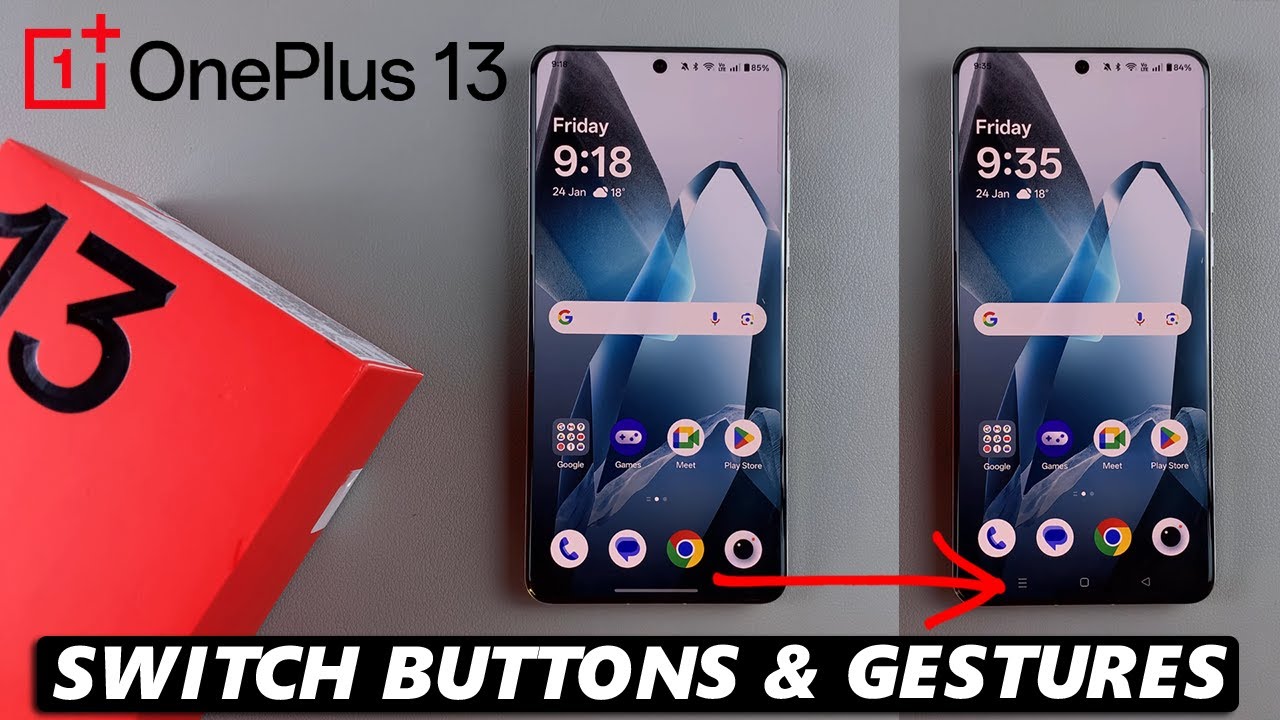 How To Switch Between Gestures & Buttons On OnePlus 13