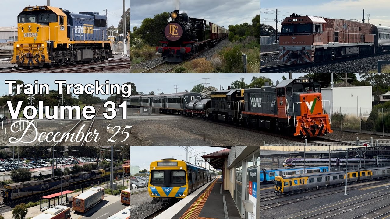 Train Tracking Vol 31: December ‘25 | Freight Passenger Tourist to Finish off the year!!