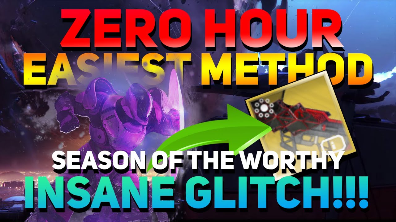Zero Hour ⁬Insane Glitch (patched)! Heroic SOLO GUIDE Season of the Worthy | Solo Outbreak Perfected