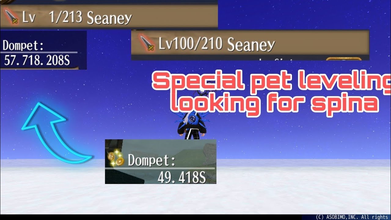Toram Online | List Pet Leveling Special looking for Spina