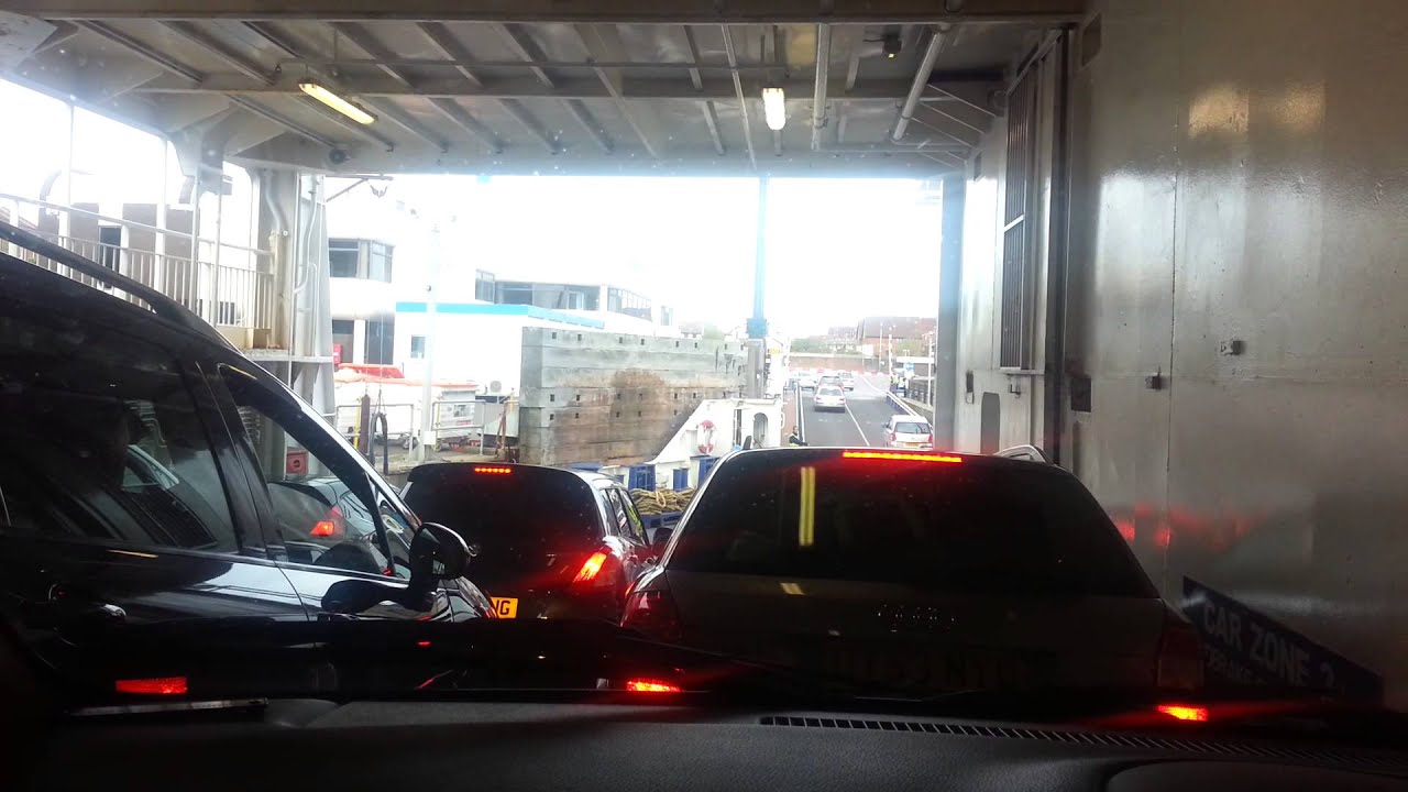 Off loading from our Wightlink ferry!