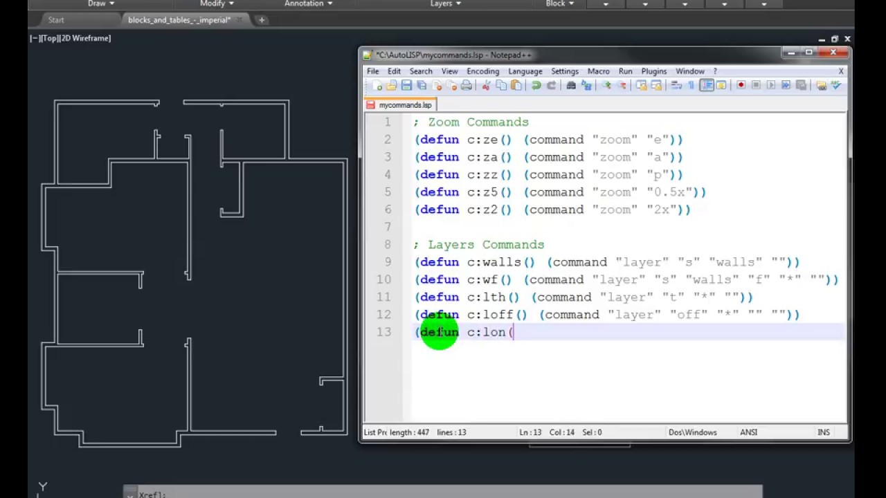 AutoLISP Tutorial - Layer Commands