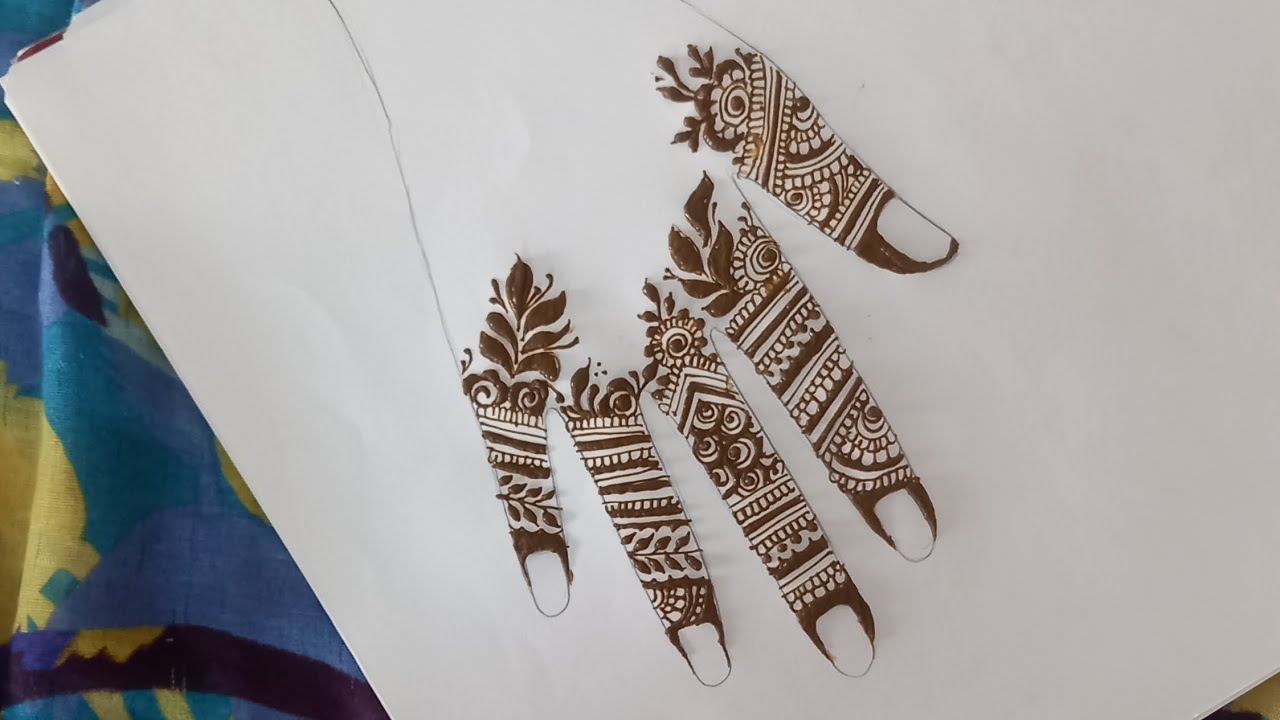 Finger henna tutorial🌿✨️