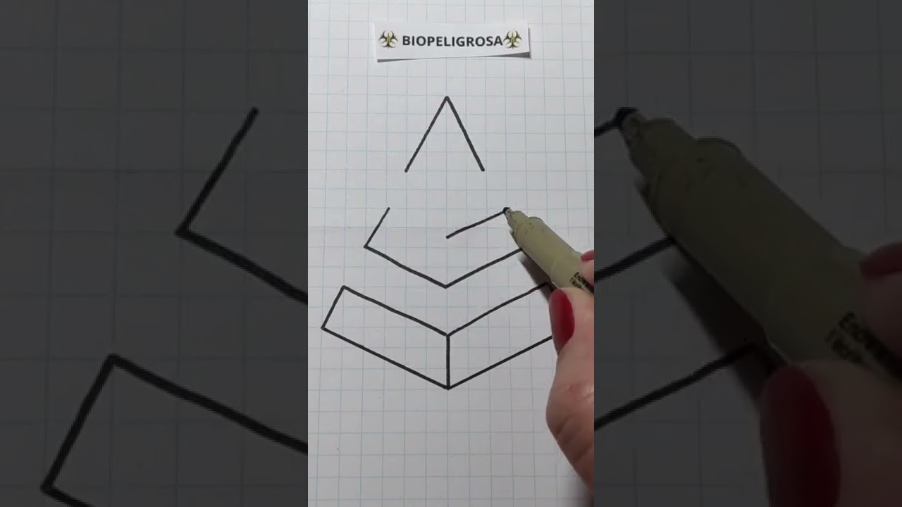 Pir&aacute;mide 😘 #shorts #piramide #dibujo