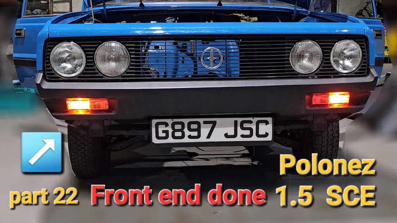 FSO Cars Polonez 1.5 SCE restoration part 22, montaż błotników, maski i zderzaków ✔️