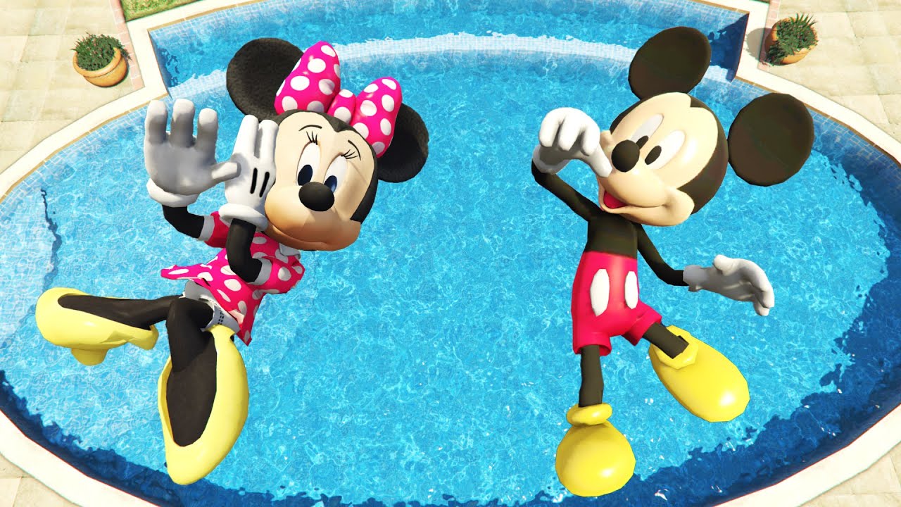 Mickey Mouse vs Minnie Mouse GTA 5 Epic Ragdolls | Funny moments vol.18 (Euphoria Physics)