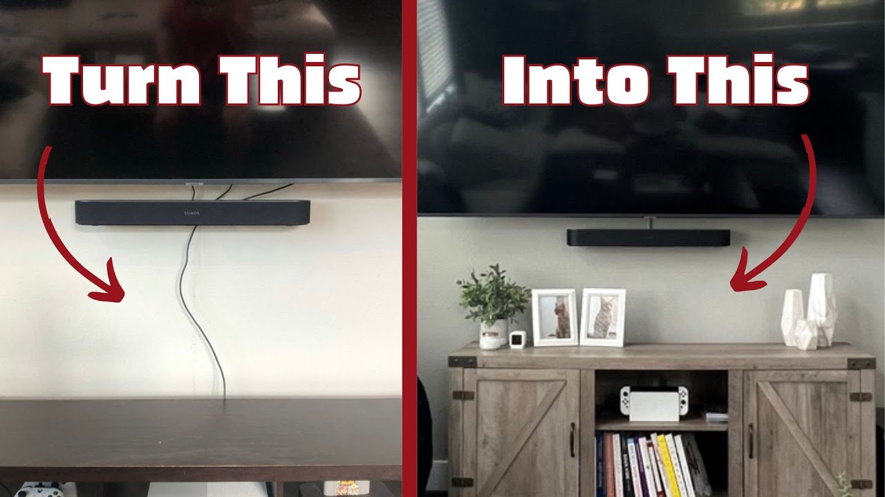 How to Hide TV Wires Behind a Wall - Even with a Fire Block! | Builds by Maz