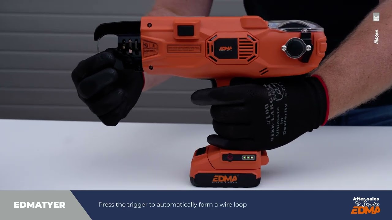 EDMATYER | #DeviceSettings 24 mm cordless rebar tyer - Ref. : 367655