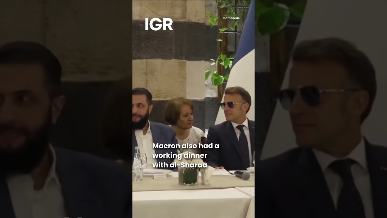 Macron Tours Mosque With Syrian President al-Sharaa | IGR | India Global Review