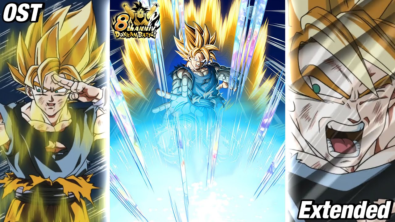 PHY LR SSJ 3 Goku & SSJ 2 Vegeta Finish Skill 2 - Fully Charged Extended OST | DBZ Dokkan Battle